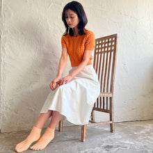 Load image into Gallery viewer, シルクメランジ 5本指ショート丈ソックス 23-25cm