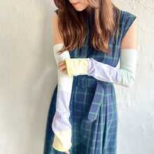 Load image into Gallery viewer, リネン トリコロール アームカバー ★フリーサイズ