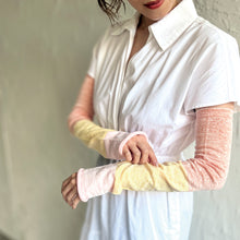 Load image into Gallery viewer, リネン トリコロール アームカバー ★フリーサイズ