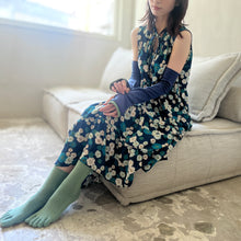 Load image into Gallery viewer, オーガニックコットン5本指 無地 クルー丈ソックス 23-25㎝