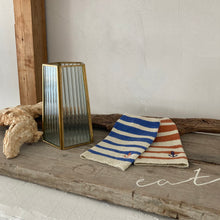 Load image into Gallery viewer, シルクメランジ ワンちゃん(超/小型犬)用 ロングタイプ 腹巻き ★フレンチボーダー ⚓柄刺繍つき S/Mサイズ