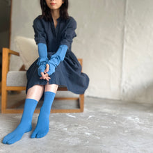Load image into Gallery viewer, 和紙MIX 足袋 無地クルー丈ソックス 23-25㎝