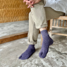 Load image into Gallery viewer, シルクメランジ足袋ミドル丈ソックス 25-27cm