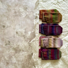 Load image into Gallery viewer, ウールかすり染め5本指クルー丈ソックス 23-25cm