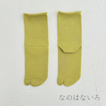 Load image into Gallery viewer, ルミナスシルク 履口ゆったり足袋クルー丈ソックス 23-25cm