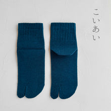 画像をギャラリービューアに読み込む, 美濃和紙&オーガニックコットン 足袋ミドル丈ソックス 25-27㎝