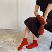 画像をギャラリービューアに読み込む, 美濃和紙&オーガニックコットン 足袋ミドル丈ソックス 23-25㎝