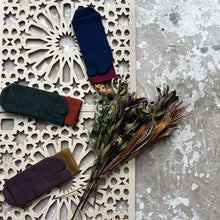 Load image into Gallery viewer, メリノウール足袋バイカラー クルー丈ソックス 25-27cm