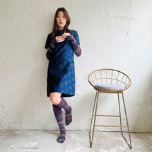 Load image into Gallery viewer, ウールかすり染め5本指ハイソックス 23-25cm