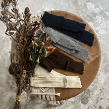 Load image into Gallery viewer, ベビーアルパカ5本指リブ柄 ハイソックス 23-25cm