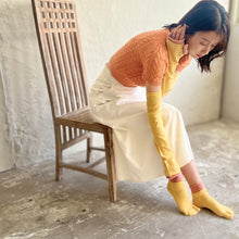Load image into Gallery viewer, オーガニックコットン 足袋レイヤード ミドル丈ソックス 23-25㎝