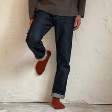 Load image into Gallery viewer, メリノウール リブ クルー丈ソックス 25-27cm