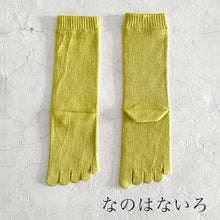 画像をギャラリービューアに読み込む, ルミナスシルク 5本指クルー丈ソックス  23-25cm