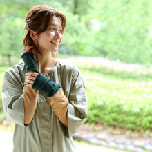 Load image into Gallery viewer, リネン バイカラー アームカバー ★フリーサイズ