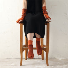 Load image into Gallery viewer, メリノウール足袋レイヤード ショート丈ソックス 23-25cm