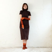 Load image into Gallery viewer, メリノウール5本指レイヤード ショート丈ソックス 23-25cm