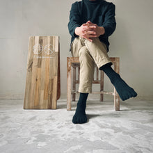 画像をギャラリービューアに読み込む, シルクメランジ5本指クルー丈ソックス 25-27cm