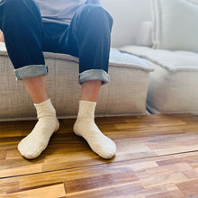 Load image into Gallery viewer, オーガニックコットン スラブ ショート丈ソックス 25-27cm