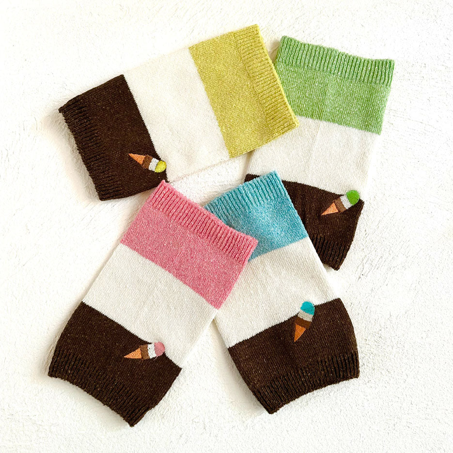 シルクメランジ ワンちゃん(超/小型犬)用 ロングタイプ 腹巻き ★アイスクリーム柄 刺繡つき S/Mサイズ