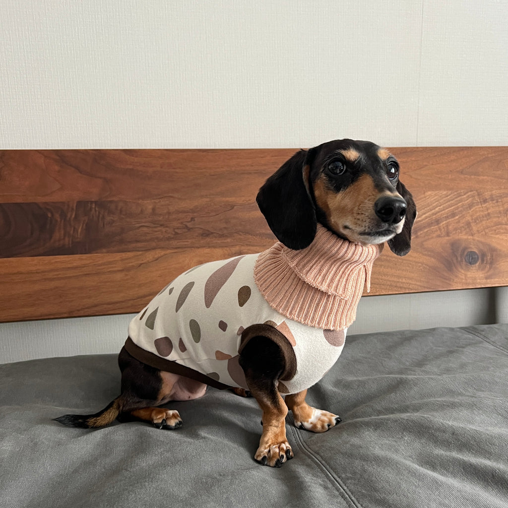 オーガニックコットン ワンちゃん(超/小型犬)用ネックウォーマー ★フリーサイズ