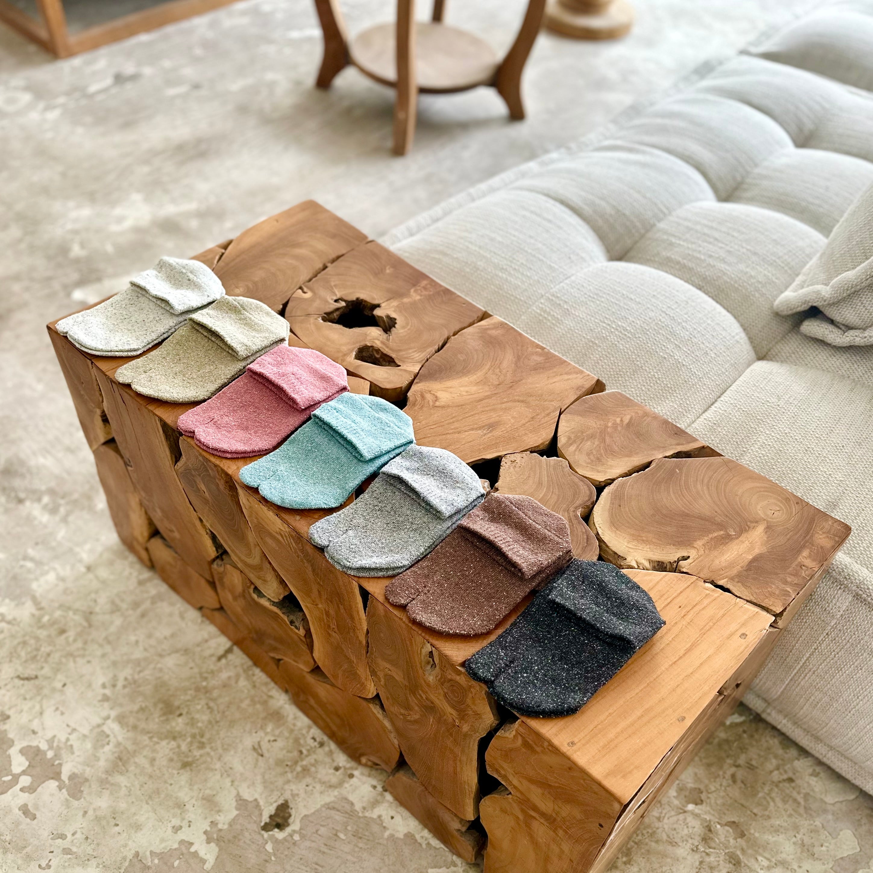 シルクメランジ足袋ショート丈ソックス　23-25cm