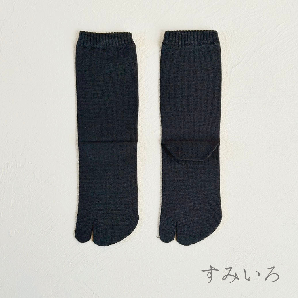 ルミナスシルク 足袋クルー丈ソックス  23-25㎝