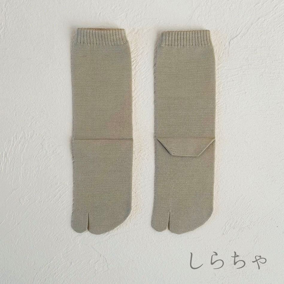 ルミナスシルク 足袋クルー丈ソックス  23-25㎝