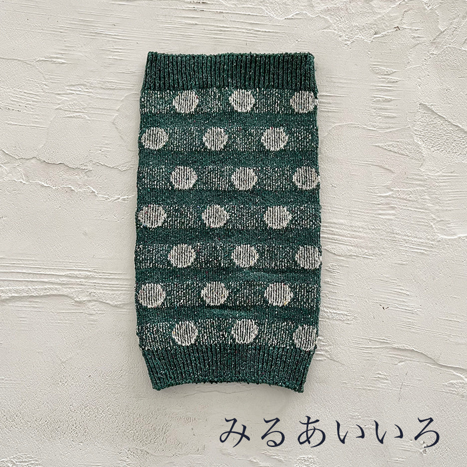 シルクメランジ ワンちゃん(超/小型犬）用 ロングタイプ 腹巻き ★水玉柄  S/M/Lサイズ