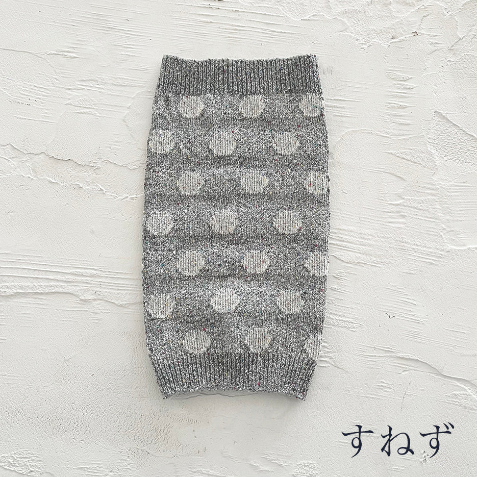 シルクメランジ ワンちゃん(超/小型犬）用 ロングタイプ 腹巻き ★水玉柄  S/M/Lサイズ